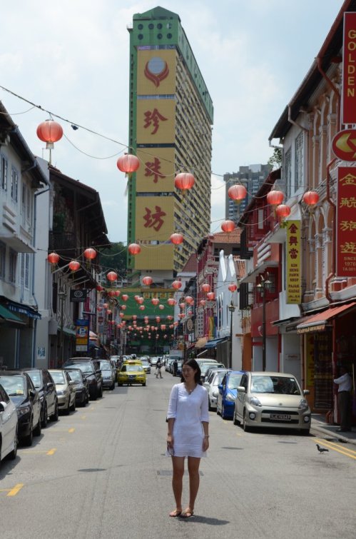 Koreanerin in Singapurs China Town